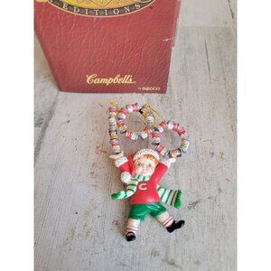 Enesco Vintage Campbell's‎ 100 years celebration ornament Xmas soup boy